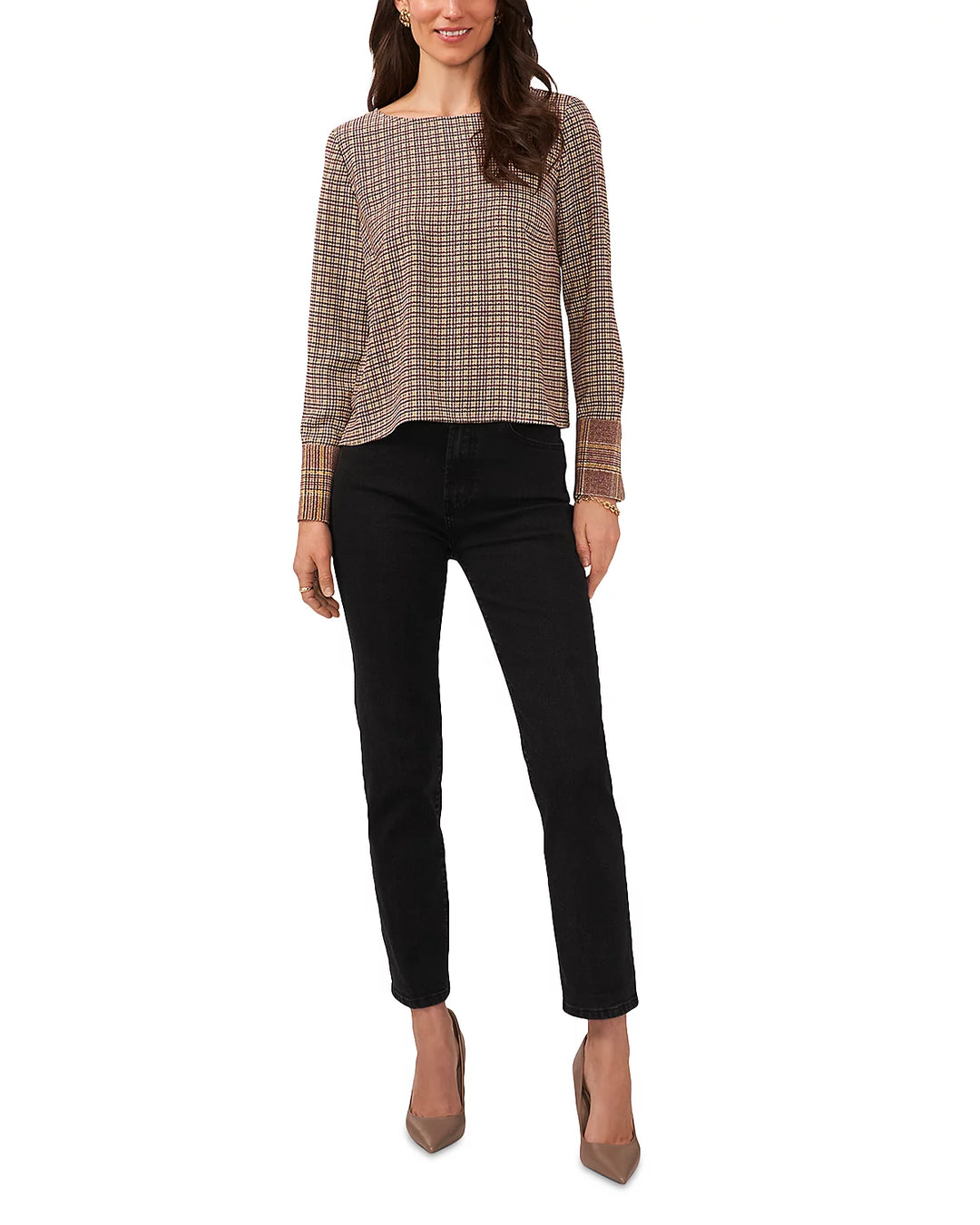 VINCE CAMUTO Boatneck Blouse