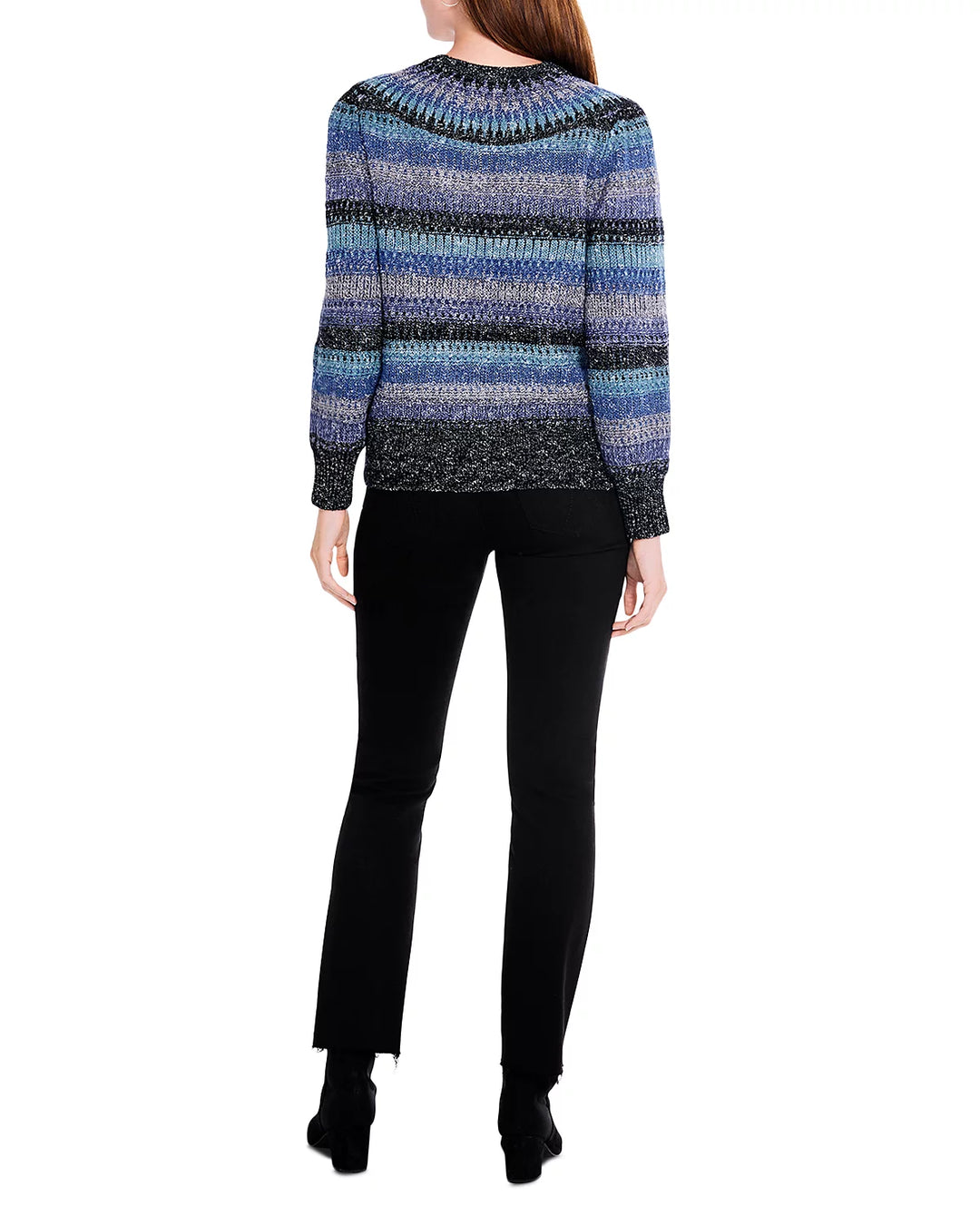 NIC+ZOE Sapphire Stripes Sweater