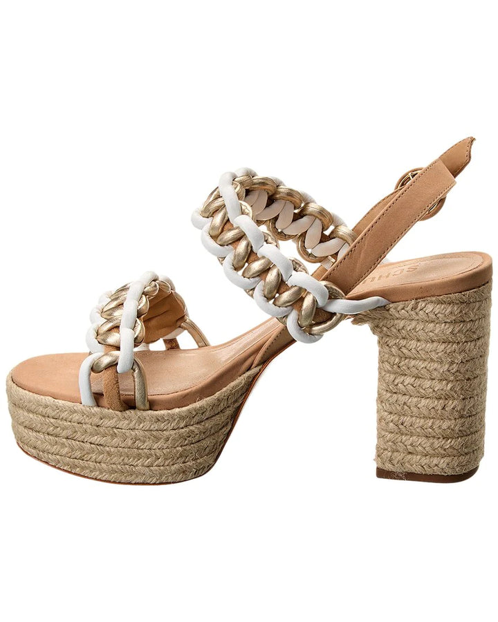 Schutz Juliet Woven Leather Platform Sandal
