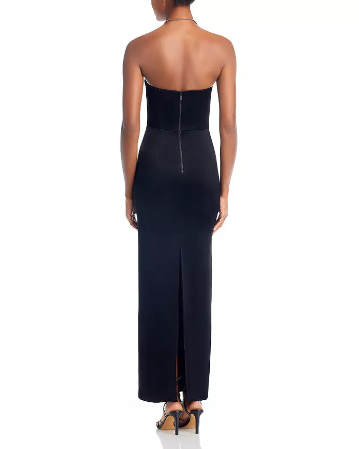 Alice and Olivia Doreen Strapless Column Gown