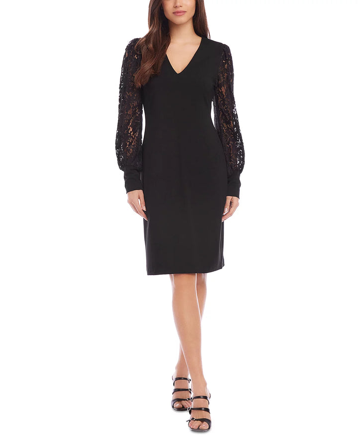 Karen Kane Lace Sleeve Dress