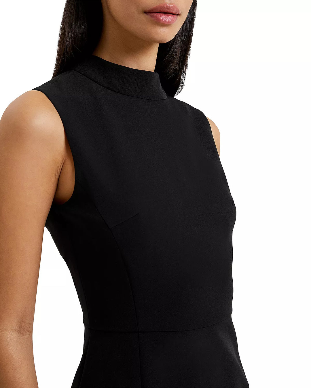 echo crepe mock neck mini dress French Connection Echo Crepe Sleeveless Dress