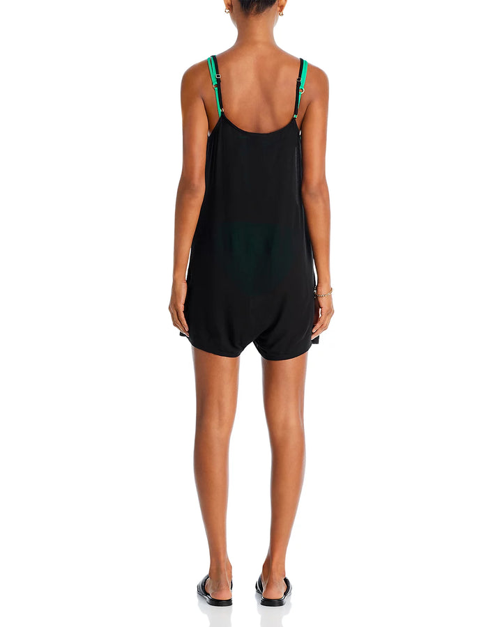 AQUA Swim Short Swim Coverup Romper