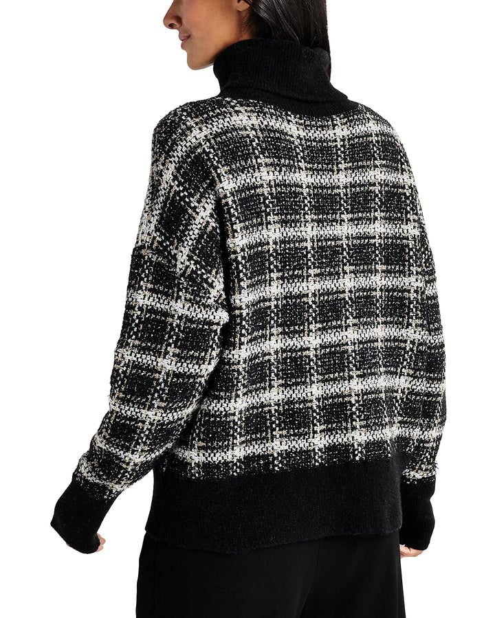 Splendid Ginny Plaid Turtleneck Sweater