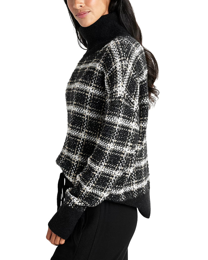 Splendid Ginny Plaid Turtleneck Sweater