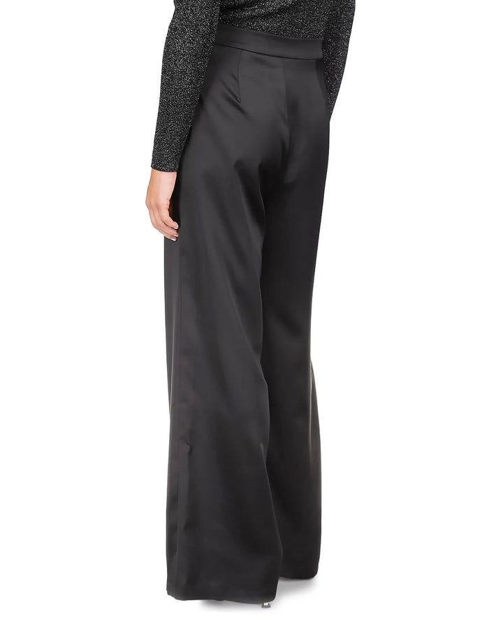 MICHAEL MICHAEL KORS Satin Pleated Wide Leg Pants