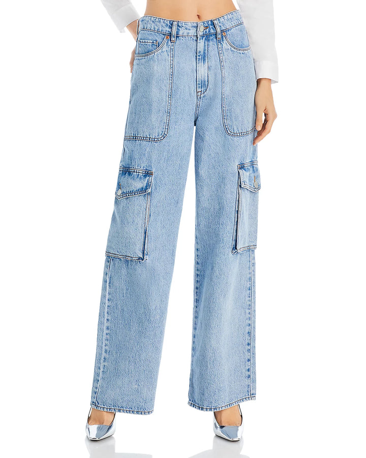 BLANKNYC High Rise Wide Leg Cargo Jeans