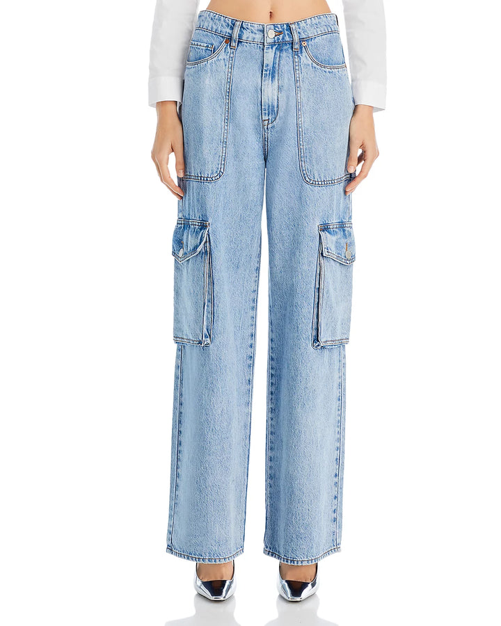 BLANKNYC High Rise Wide Leg Cargo Jeans