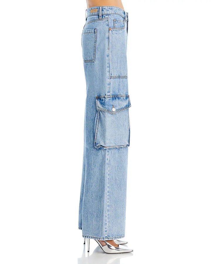 BLANKNYC High Rise Wide Leg Cargo Jeans