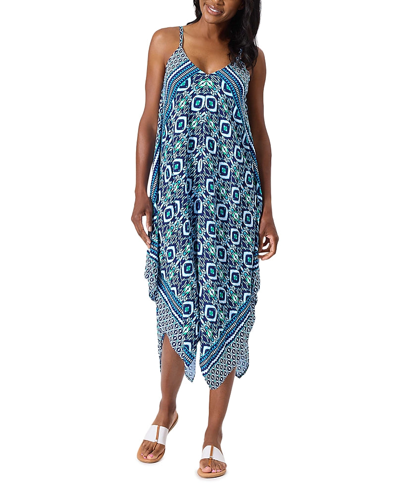 Tommy Bahama Ikat Asymmetric Swim Cover-Up Dress