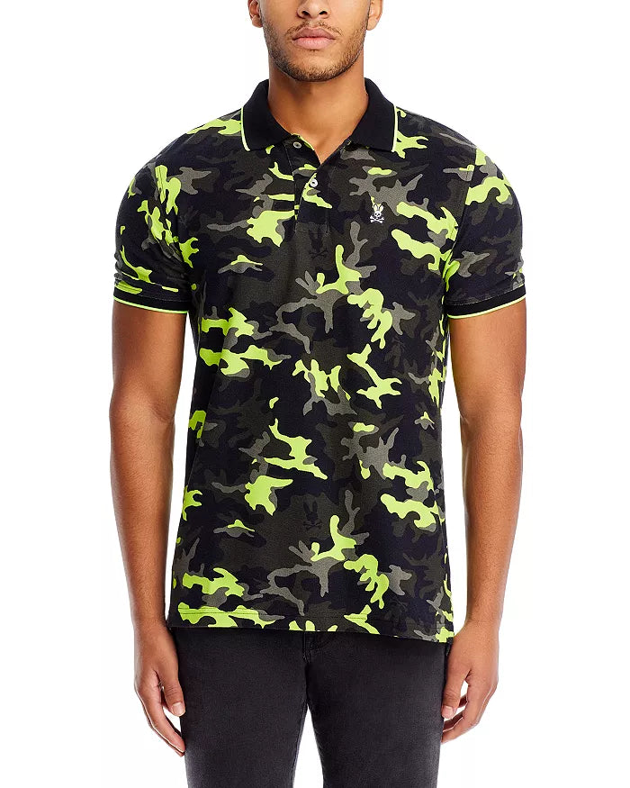 Psycho Bunny MEN Plano Pique Camo Polo Shirt