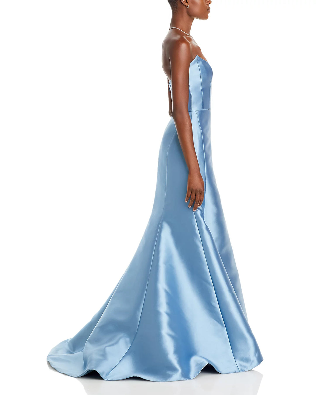 Amsale Strapless Mikado Gown