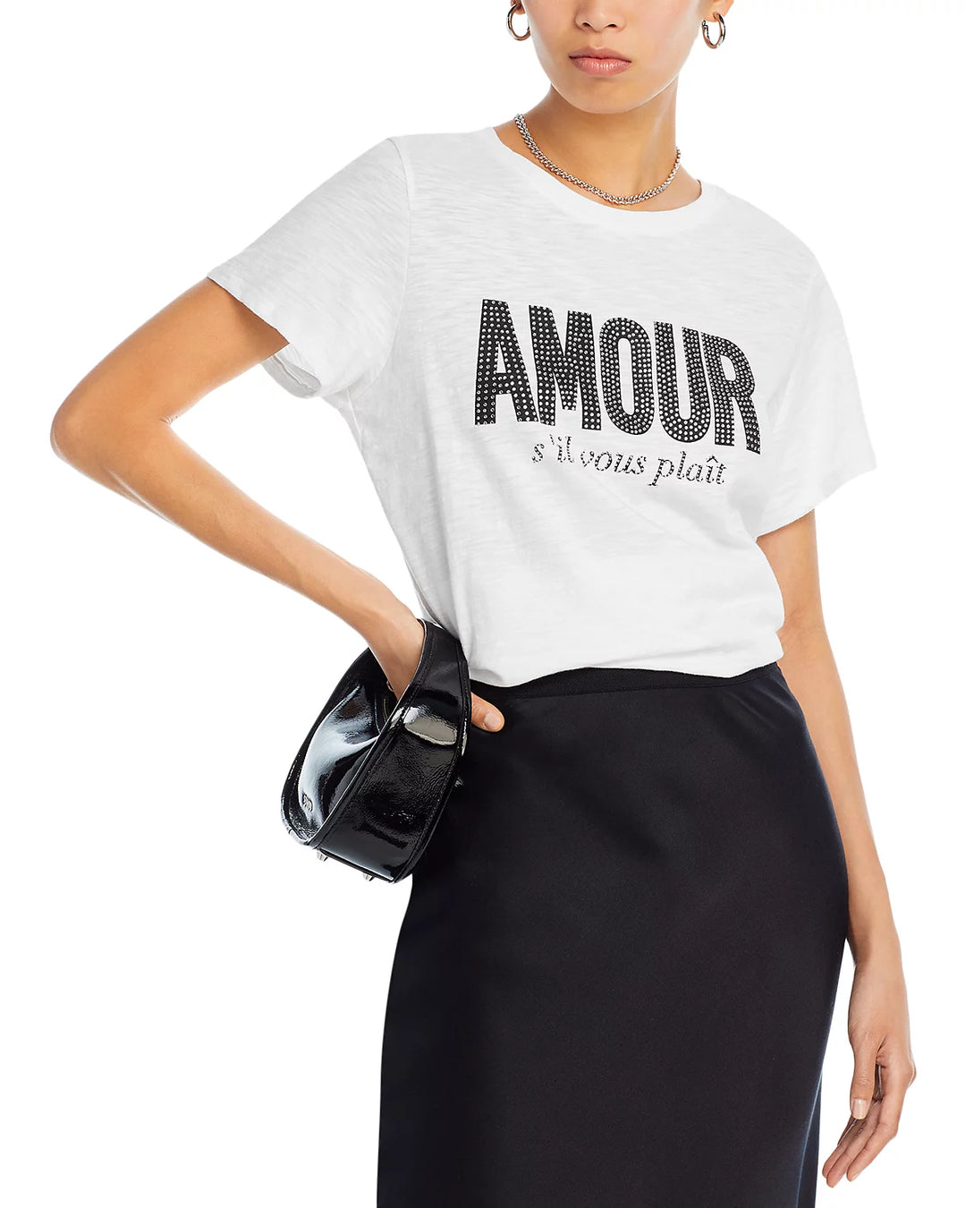 Cinq à Sept Rhinestone Amour Graphic Tee