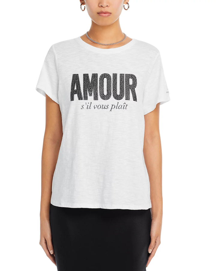 Cinq à Sept Rhinestone Amour Graphic Tee