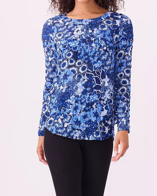 Karen Kane Long Sleeve Shirttail Top