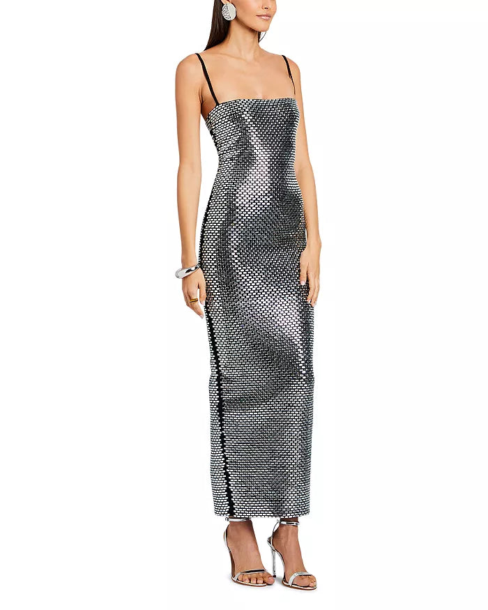 Retrofete Kyree Embellished Column Gown