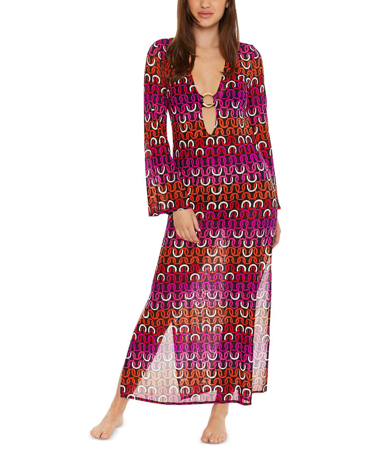 Trina Turk Printed Maxi Cover-Up Dress