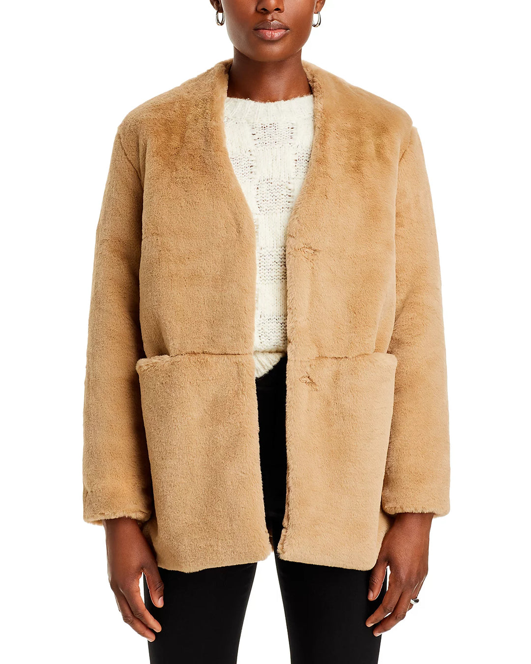 FRENCH CONNECTION Buona Faux Fur Jacket