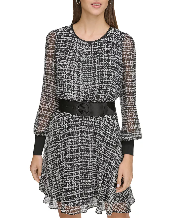 Karl Lagerfeld Paris Belted Dress