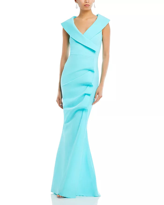off the shoulder maxi dress blue Bella and Bloom Boutique