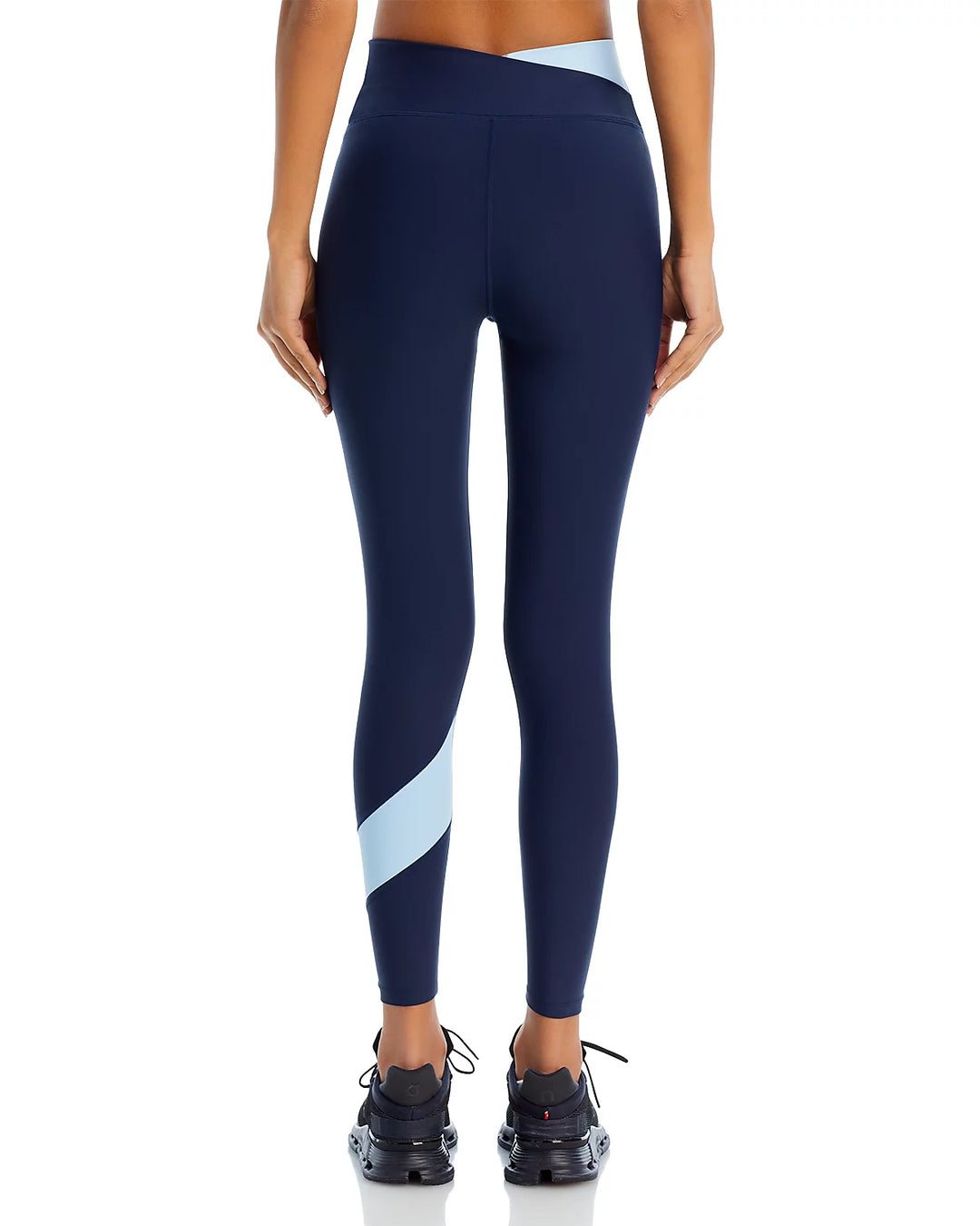 AQUA Color Blocked High Rise 7/8 Leggings