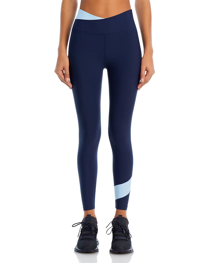 AQUA Color Blocked High Rise 7/8 Leggings