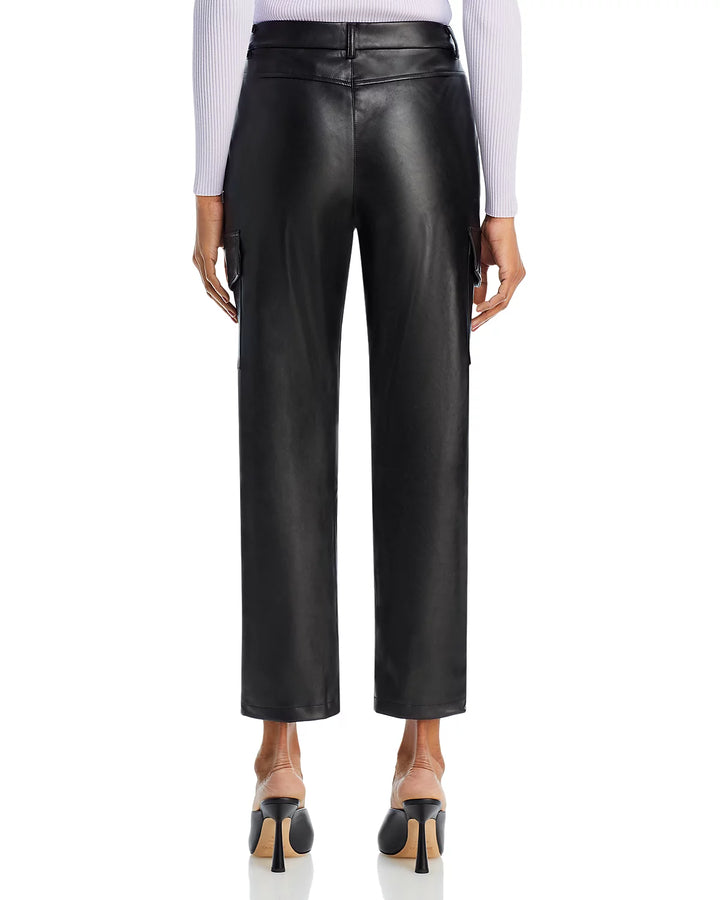 Lucy Paris Faux Leather Cargo Pants