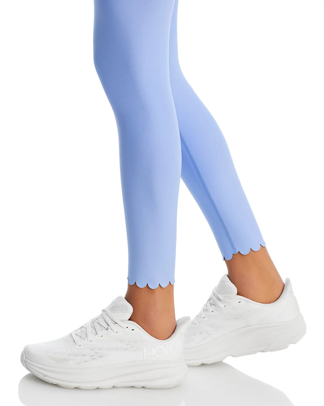 AQUA Scalloped Hem Leggings