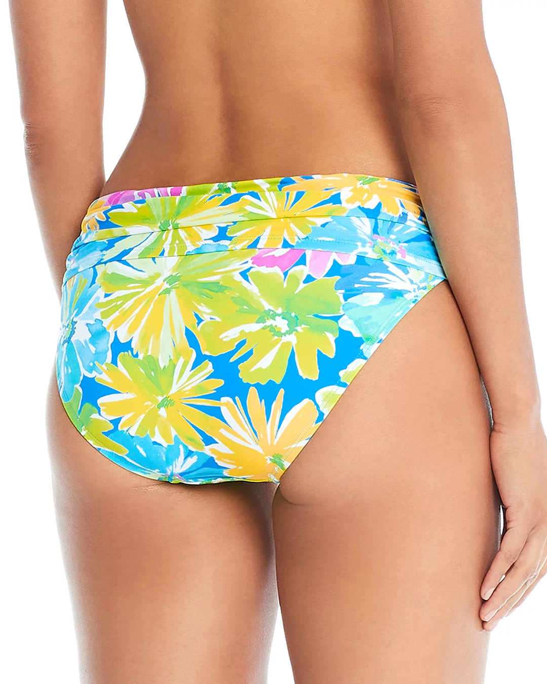 Bleu Rod Beattie Floral Print Sarong Hipster Bikini Bottom