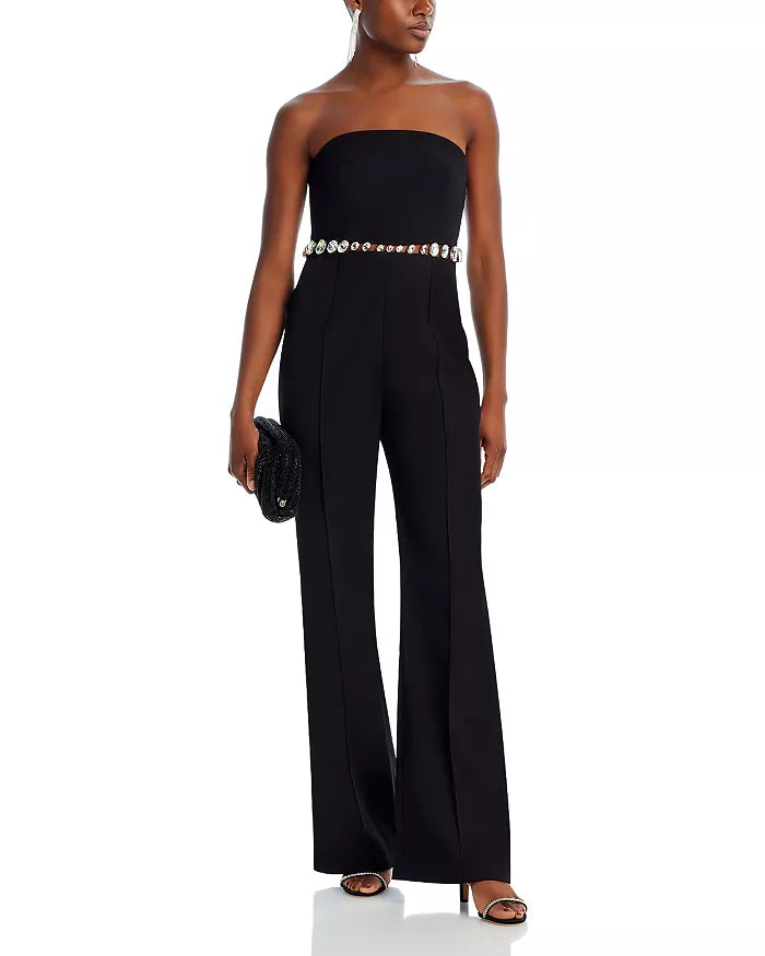 Retrofete Glenda Embellished Strapless Jumpsuit