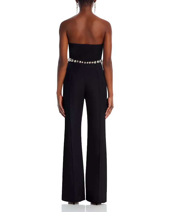 Retrofete Glenda Embellished Strapless Jumpsuit