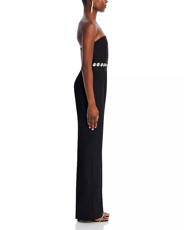 Retrofete Glenda Embellished Strapless Jumpsuit