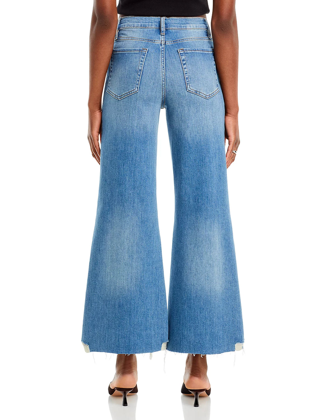 FRAME Le Palazzo Crop High Rise Wide Leg Jeans