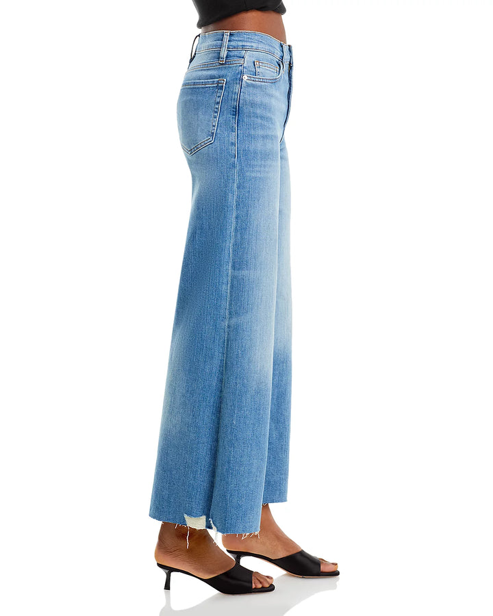 FRAME Le Palazzo Crop High Rise Wide Leg Jeans