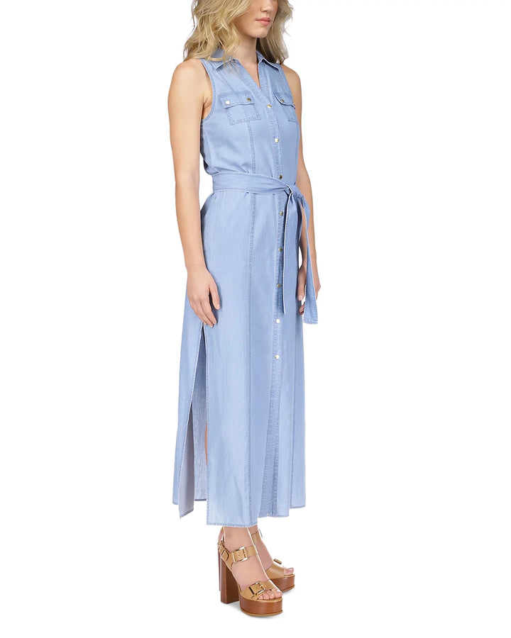 MICHAEL MICHAEL KORS Belted Maxi Shirtdress