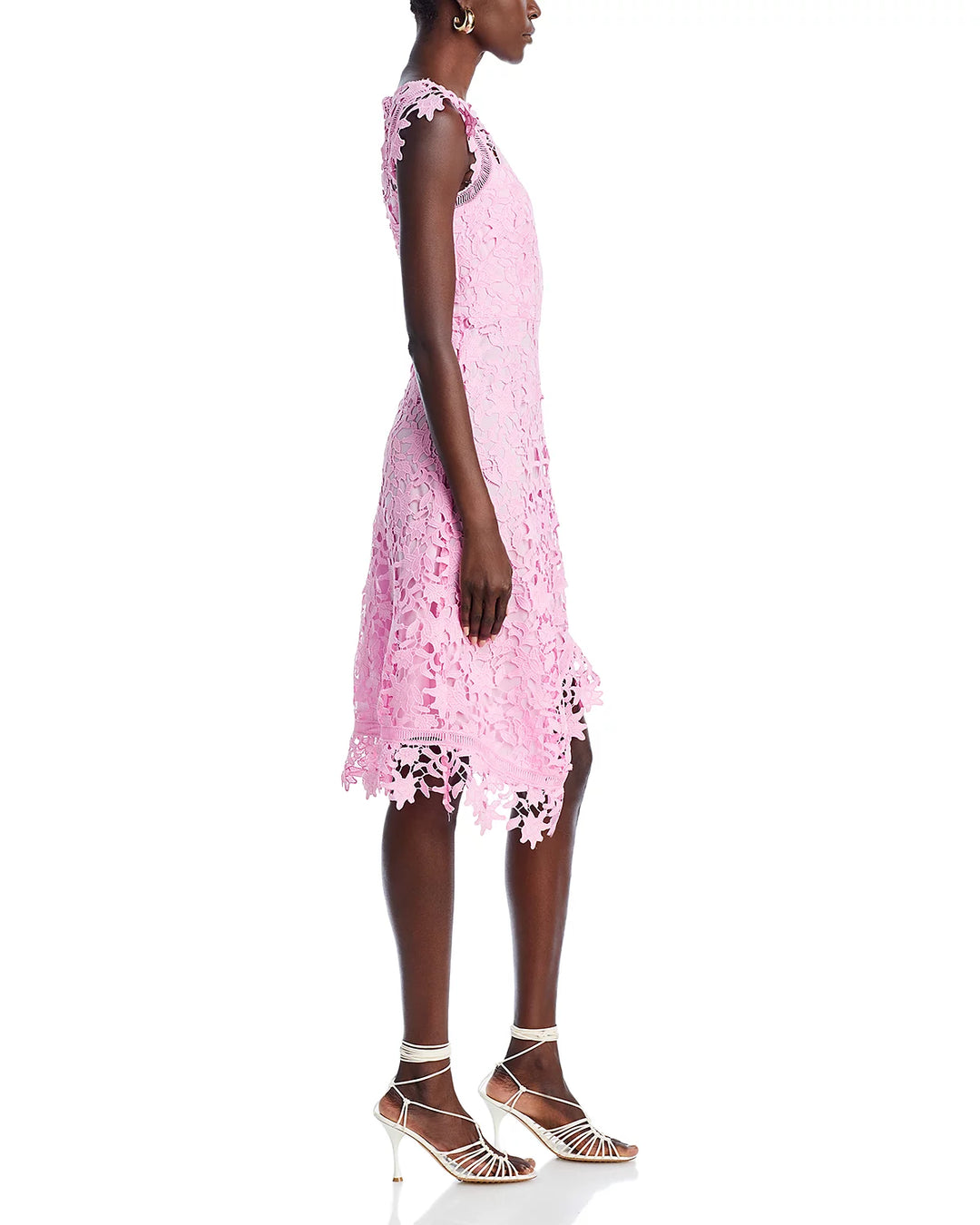 Eliza J Asymmetric Lace Dress