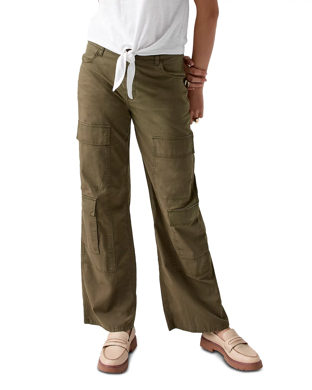 Sanctuary Cotton Blend Low Slung Y2K Pants