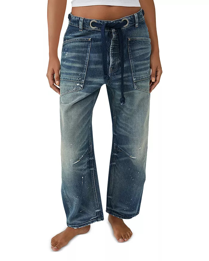 Free People Moxie Moxie Pull-On Barrel Jeans