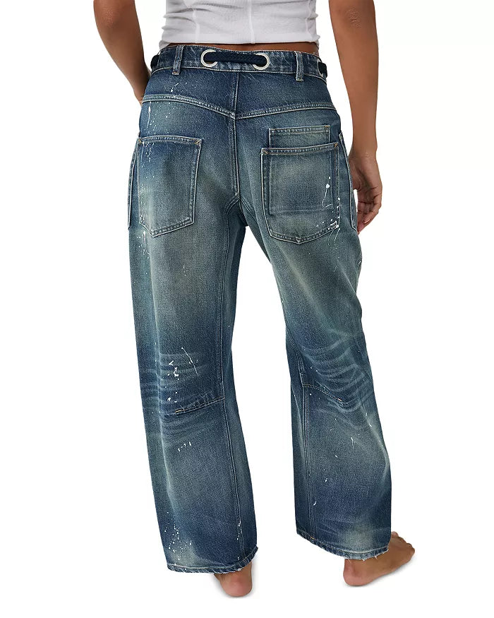 Free People Moxie Moxie Pull-On Barrel Jeans