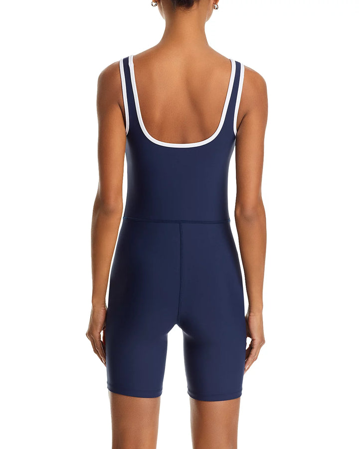 AQUA Square Neck Unitard