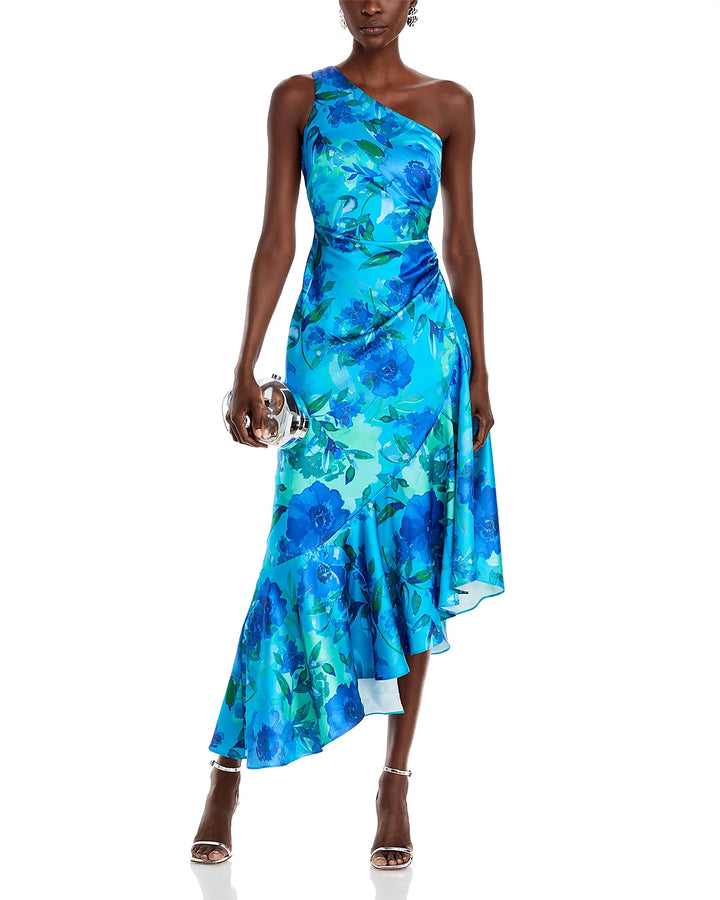 Eliza J Asymmetric One Shoulder Dress