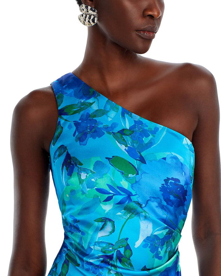 Eliza J Asymmetric One Shoulder Dress