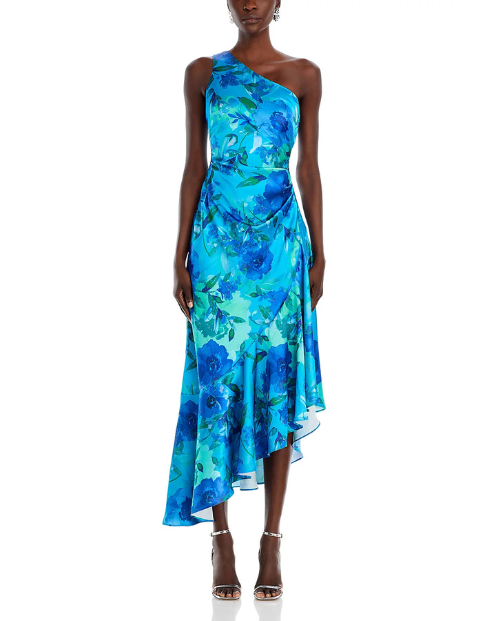 Eliza J Asymmetric One Shoulder Dress