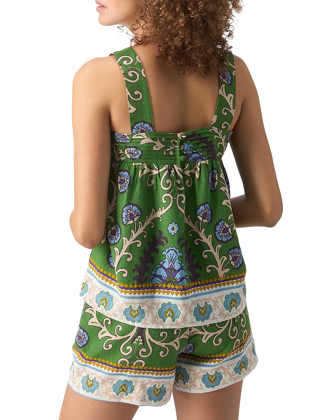 Sanctuary Mosaic Tile Button Back Cami