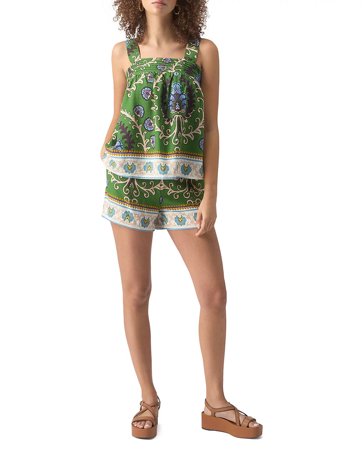 Sanctuary Mosaic Tile Button Back Cami