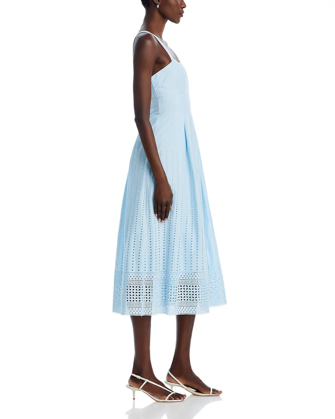 FRENCH CONNECTION Abana Eyelet Midi Dress