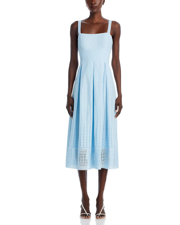 FRENCH CONNECTION Abana Eyelet Midi Dress
