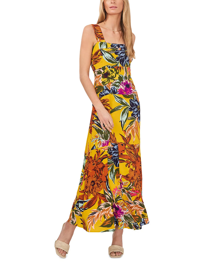 VINCE CAMUTO Printed Challis Maxi Dress