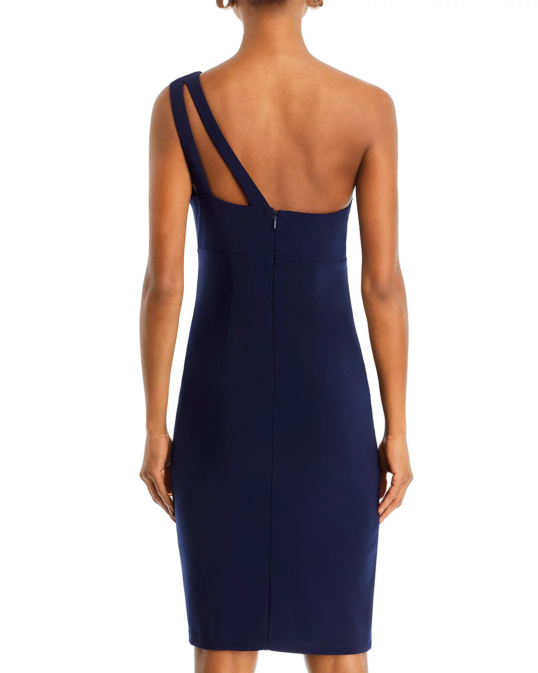AQUA One Shoulder Keyhole Cocktail Dress