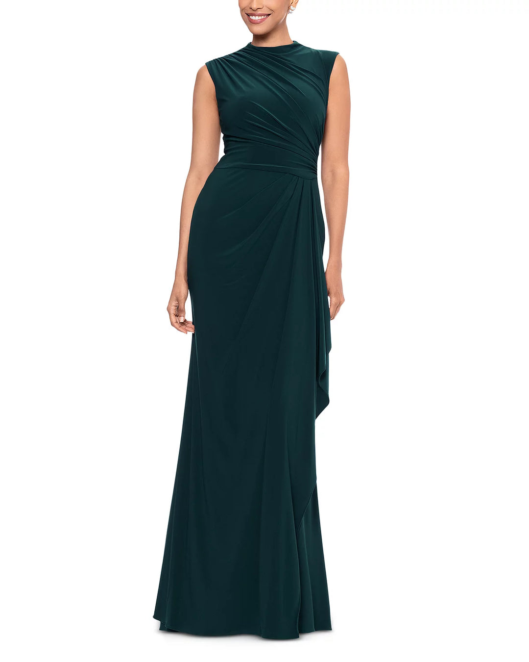 AQUA Draped Gown